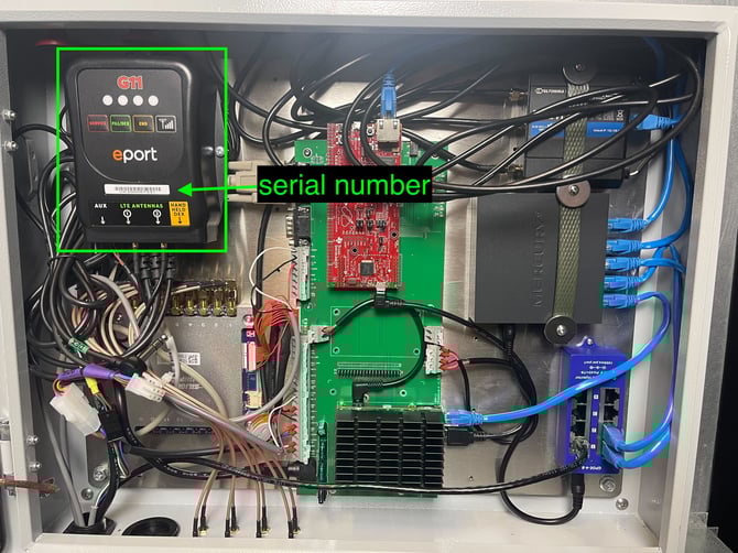 BA 1 box telemeter and serial number