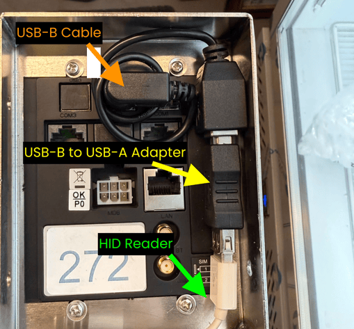 HID reader connections